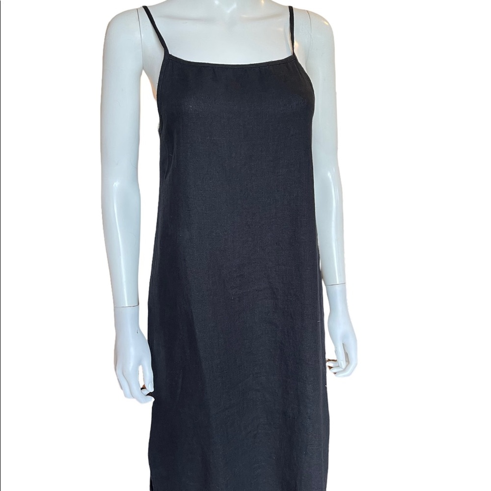 Black Linen Dress